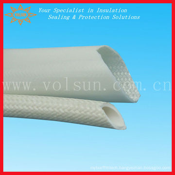 Resistance to high temperature&pressure silicone coated braided fiberglass sleeve